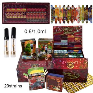 Gold Coast Clear Vapes Atomizers Holiday Edition Electronic Cigarettes 0.8ml 1.0ml Black Empty Thick Oil Vape Cartridge 510 Thread Vaporizer