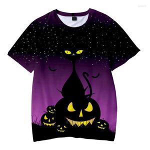 メンズTシャツハロウィーンパンプキンパーティーシリーズ3DプリントTシャツ2023リジヤンファッションカップル男性女性ユニセックスシャツTシャツティートップス