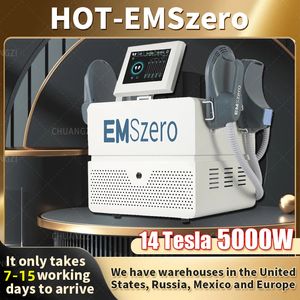 New DLS-EMSLIM RF 12 Tesla Sculpting Butt Lift Machine Emszero Muscle Stimulator Body Shaping Massage Equipment 2/4/5 Handles EMS RF Overseas Warehouse