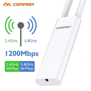 Router 640mW ad alta potenza 1200mbps gigabit wi-fi outdoor aprepeaterrouter potente 2.4 antennas 5g antennas poe wifi gamma estender amplifer 230206