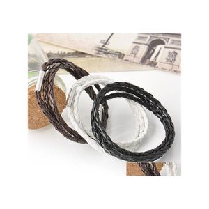 Charm Armband Foreign Trade Men Rope Twist Armband B￥da och kvinnor kan b￤ra l￤der o￤ndlighet Yzedibleshop Drop Delivery Jewelry Dhruj