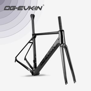 カートラックラックog evkin cf 025 vカーボンロードフレームvブレーキ自転車ブラックライトBB86 700C X 25C DI2メカニカルバイクSセットレース230206