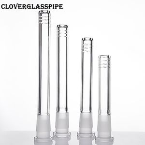 Glass Downstem 19mm to 14mm Diffuser/Reducer Smoking Accessories Glass Down Tube Stem 2.5inch to 5.25inch with 6 Cuts 233