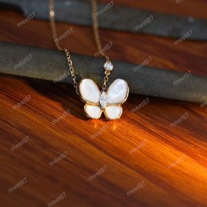 Schmetterling Designer Halskette Frauen Klassische Designer Luxus Zylinder Diamant Anhänger Halsketten für Dame Schmuck
