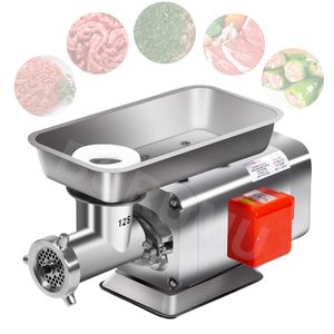 Grinder de alta pot￪ncia, pisca de carne mo￭da autom￡tica cortando equipamento de corte de pimenta de pimenta vegetal