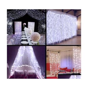 Strings LED x 300 Luzes de cordas de casamento Luz de Natal Fairy BB Garland Birthday Party Garden Curtain Decor Droga Droga ilumina￧￣o H Dh19i