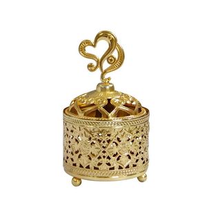 Lâmpadas de fragrâncias Europeias Metal Diffeser Incense Stand Stand Desktop Ornamentos