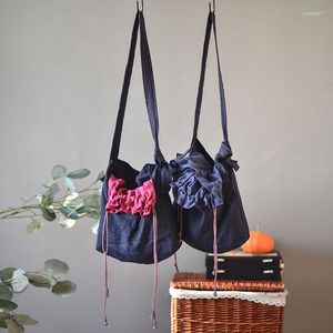 Сумки для покупок женщины вышитые контрастные цветные сумки женский винтажный льня
