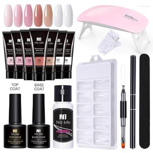 Nail Art Kits Gel Set Women Professional Design Fingertips Extension Kit Care Tools All For Manicure Sets