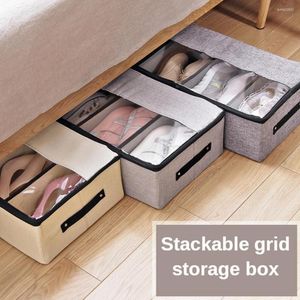 Storage Boxes Cabinet Accessories Foldable Dustproof Shoebox Portable Kids Boys Walking Shoes Bag Organizers Basketball Shoe Large