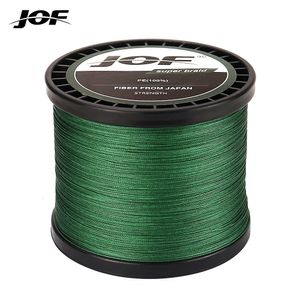 Linha de trança Jof 4 fios de pesca trançada Multifilamento 300m 500m 1000m Acessórios de arame japoneses de 1000m PE 230206