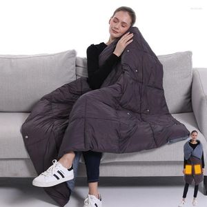 Blankets Multi-functional Electric Blanket Usb Mobile Safe Heating In Winter Women's Vest 2in1 Outdoor Keeping Warm