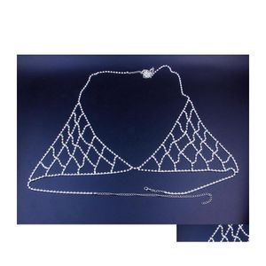 Другие ювелирные наборы Lady Lady Luxury Hollow Antestone сетка сетка тела для тела Bra Accessories Бикини нижнее белье Sexy Charm Crystal Thong Panti dhksm