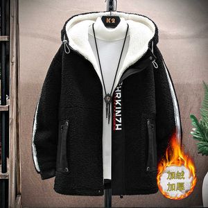 Jackets masculinos de alta qualidade de lã Faux peles parkas moda casual casual casal casal de rua de rua de rua