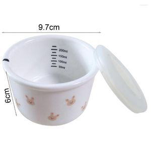 Bowls 200ml Modern Baby Bowl Lidded Dust-Gupling 11 Styles Daily استخدم الأرز المستدير