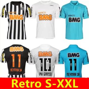 2012 2013 Neymar Jr. Ronaldinho Retro 95 96 Flamengo Soccer Jersey 12 13 Santos 1995 100. Jubiläum Romario Atletico Mineiro Classic Football Shirts Vintage