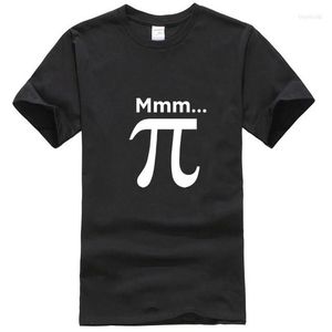 Men's T Shirts Funny Design Mmm Pi - Maths Geek Nerd T-Shirt Cotton O-Neck Short Sleeve Shirt Size S-3XL