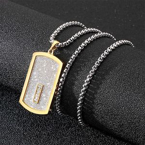 Colares pendentes Fongten Retro preto Pingente colar masculino Metal Dogs Chain Pingents Colares Mens Jewelry Gift G230206
