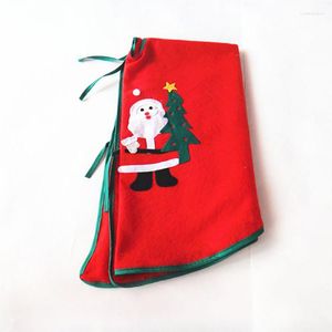 Weihnachtsdekorationen, Baumrock, rot, rund, bedruckt, Weihnachtsmann, festliche Heimdecke