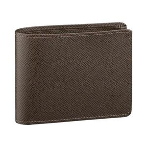 Aber Zupełnie nowe portfele męskie prawdziwe skórzane portfele dla mężczyzn M60895 Popularne portfele uchwyt na karty Portfel wiele krótkich Billfold2343