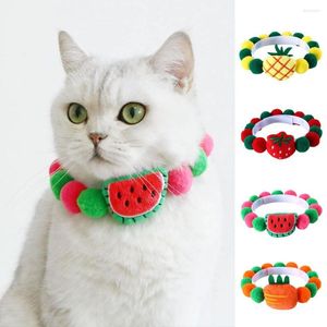 Hundhalsar mysig kattunge krage elegant dekor tillbehör universal husdjur katt valp plysch bollar halsband