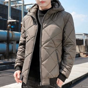 Männer Jacken Quilten Herbst Winter Mit Kapuze Puffer Warme Mäntel Mode Kleidung Verdicken Slim Fit Casual 2022 Y2302