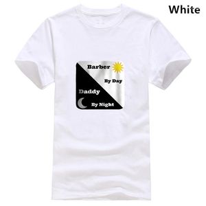 メンズTシャツバーバーダディナイトクールファッションTシャツ夏コットンOネック半袖シャツs-3xl