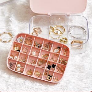 Storage Boxes Double Layer Plastic Jewelry Box 30 Grid Large Classified Organizer For Necklace Earrings Bracelet