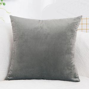 Kuddefodral sammet kudde täcker fast färg kudde blått khaki rosa vita svart hem dekorativa soffa kuddar