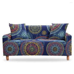 Pokrywa krzesła Mandala Bohemian Sofa Cover przekrojowa slipcover SEater Couch Elastyczne stretch fotela do salonu funda