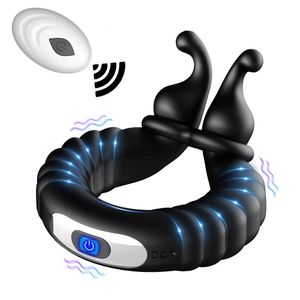 Cockrings Vibromasseur Cockring Pénis Cock Ring Jouets Sexy Pour Hommes Érection Sex Toys pour Hommes Couple Anneaux Télécommande Sex Toys Pour Adultes 18 230206