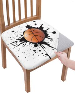 Chair Covers Ink Splash Basketball Sport Elasticity Cover Office Computer Seat Protector Case Home Kitchen Dining Room Slipcovers