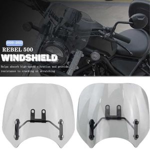 Mtkracing لـ Honda 500 CMX 500 300 Rebel 500 دراجة نارية الشاشة الأمامية الزجاج الأمامي Fairing Breeze 2020-2022 0203