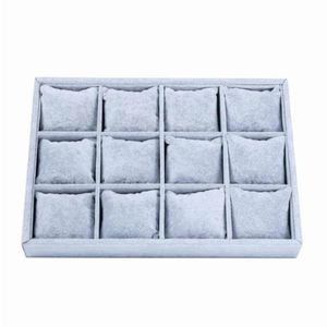 Stackbar 12 Girds smycken Trays Storage Tray Showcase Display Organizer LXAE Watch Boxes Cases270p