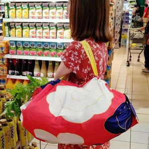 ショッピングバッグ折りたたみ袋環境保護保管ポータブル防水スーパーマーケットカスタム家庭