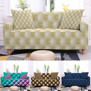 椅子カバーリビングルームの3DプリントソファカバーStrech Elastic Geometric SlipCover Printed Couch L Shape Sectional Protector