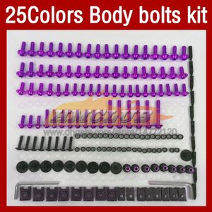 Kompletta motorcykelmöjlighetsbultar Full skruvpaket för Kawasaki Ninja ZX9R ZX-9R ZX900 ZX 900 9R 9 R 900cc 98 99 1998 1999 Moto Body Windshield Bolt skruvar NUT NUTS 268PCS