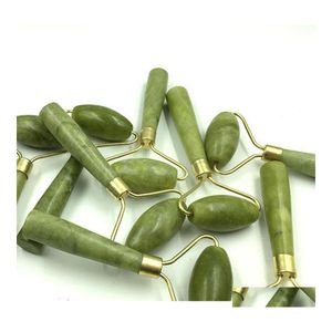 Other Home Textile Prevent Wrinkles Mas Roller Facial Jade Single Head Face Neck Masr Natural Beauty Tools Drop Delivery Garden Texti Dhbwd