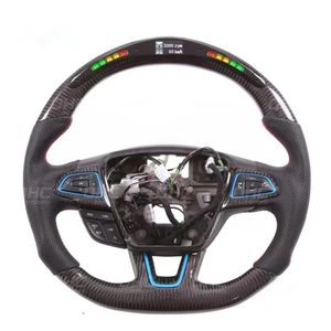 100% рулевое колесо углеродного волокна для Ford Focus RS Mk3 Светодиодное колесо автомобиля