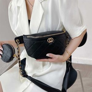 2023 Bags Clearance Outlets Luxury Rhombus Lady Two-piece Chest s Designer Belt Famale Crossbody Bags Top Brand Fanny Pack for Women Purse