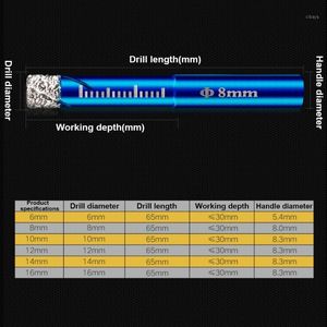 プロのドリルビット1PCS耐久性ダイヤモンドコーティングコアビットドライドリルガラス大理石のグラナイトクォーツ磁器セラミックセラミック