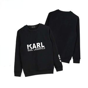 Camisolas masculinas Camisa de mangas compridas Camisolas femininas Estampado Carta Karl Pop Camisas Casual Streetwear