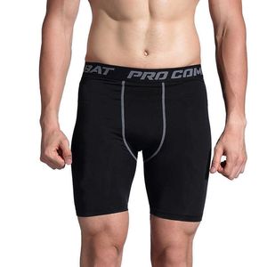 Heren shorts Skinny Fitness Mens Compressie Sport Gym onder basislaag Running panty Sneldrogende trainingen Rijden mannelijk 3xl Y2302