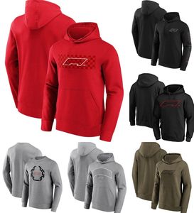 Formula 1 Logo Hoodie 2023 F1 Erkek Hoodies İlkbahar ve Sonbahar Moda Kapşonlu Sweatshirt ile Büyük Boy Basılı Külkü