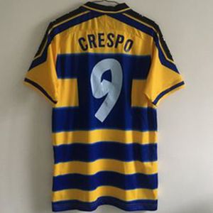 1999 2000 Retro Parma Soccer Jersey Home Vintage Crespo Ortega Buffon Camiseta Tajland