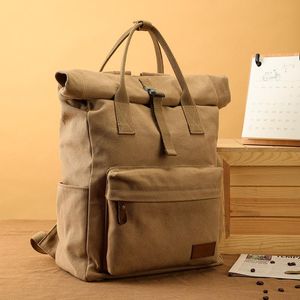 حقيبة الظهر M496 متعدد الوظائف القطن النقي القطن القماش الياباني والكوري الموضة طلاب المدارس الثانوية الشباب السفر
