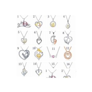 Lockets Wholesale Personalized Mothers Love Pendant Necklace Female Jewelry Special For Day Heart Gift Drop Delivery Necklace Dhgarden Dhjyf