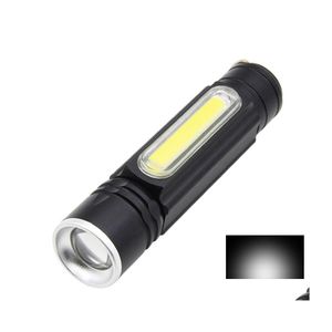 Torce Brelong Torcia tattica ricaricabile USB Cofuture Led Luci laterali portatili e magneti Messa a fuoco regolabile 1 pezzo Drop Delive Dhjeu