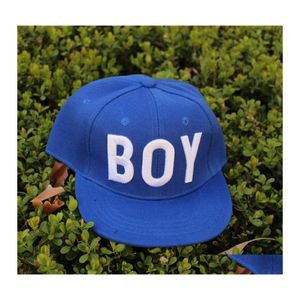 Boll Caps Children Flatbill Hats Girls Pojkar Snapback Parentchild Trucker Hat Flat Brim Cap Justerable Black Red Blue 3562 Q2 Drop de Dhaxm