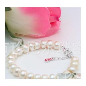 Colar de pulseira Compre p￩rolas de j￳ias 12mm Pearl Golden 18 7.5Bracelet 14k. 11 W2 Drop Delivery Conjuntos DHVPF